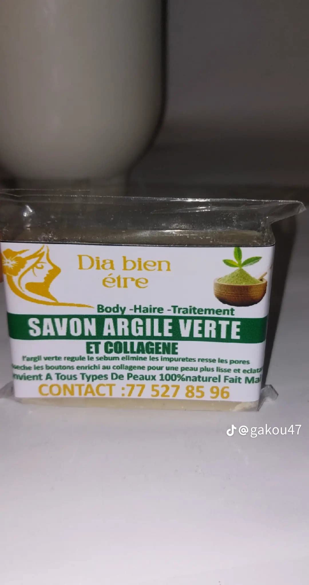 Savon argile vert et collagène